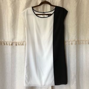 Black & White Shift Dress 🖤⚪️